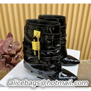 Perfect Givenchy Shark Lock Stiletto Ankle Boots with Crystals 101116 Black 2026