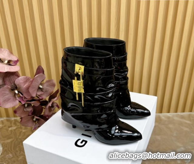 Perfect Givenchy Shark Lock Stiletto Ankle Boots with Crystals 101116 Black 2026