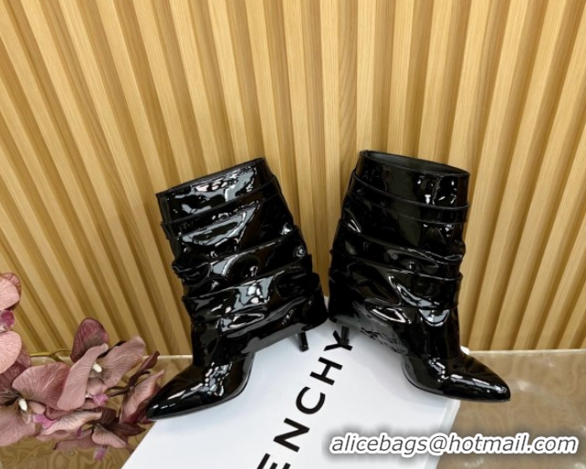 Perfect Givenchy Shark Lock Stiletto Ankle Boots with Crystals 101116 Black 2026