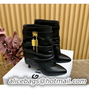 Best Grade Givenchy Shark Lock Stiletto Ankle Boots in Calfskin 101119 Black 2026