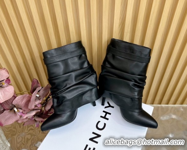 Best Grade Givenchy Shark Lock Stiletto Ankle Boots in Calfskin 101119 Black 2026