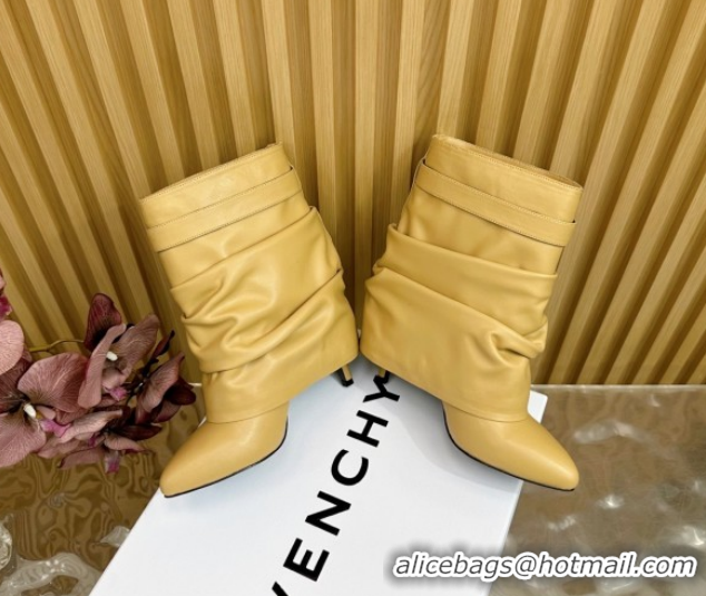 Low Price Givenchy Shark Lock Stiletto Ankle Boots in Calfskin 101120 Beige 2026