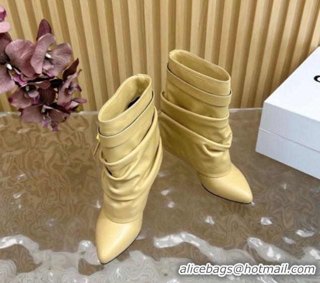 Low Price Givenchy Shark Lock Stiletto Ankle Boots in Calfskin 101120 Beige 2026
