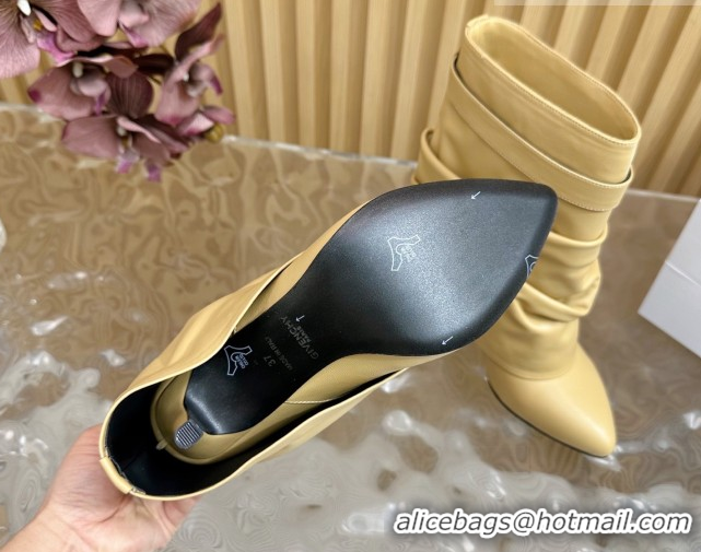 Low Price Givenchy Shark Lock Stiletto Ankle Boots in Calfskin 101120 Beige 2026