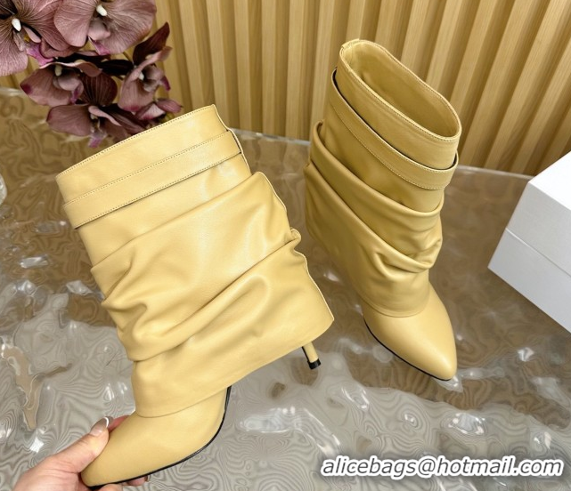 Low Price Givenchy Shark Lock Stiletto Ankle Boots in Calfskin 101120 Beige 2026