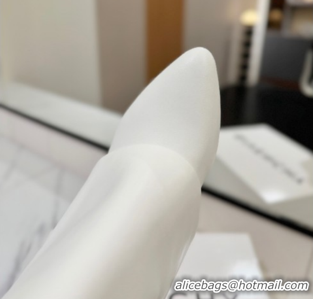 Most Popular Givenchy Shark Lock Wedge Ankle Boots 8.5cm in Calfskin Leather 1210005 White 2026