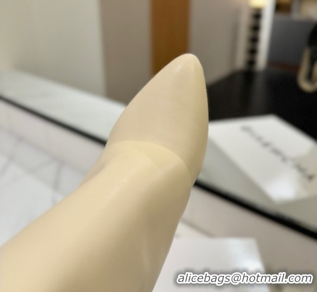 Unique Style Givenchy Shark Lock Wedge Ankle Boots 8.5cm in Calfskin Leather 1210006 Beige 2026