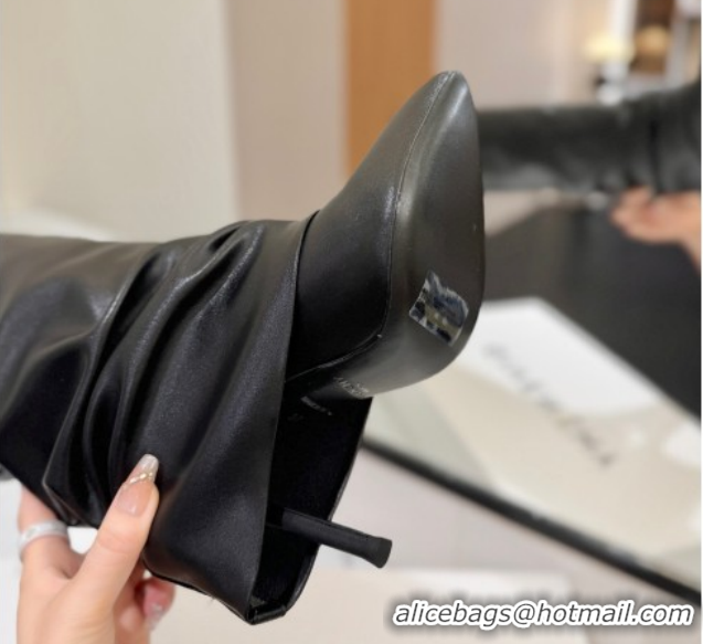 Durable Givenchy Shark Lock Heel High Boots 10.5cm in Calfskin Leather 1210021 Black 2026