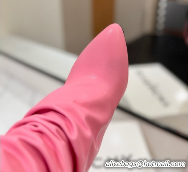 Luxurious Givenchy Shark Lock Heel Ankle Boots 10.5cm in Calfskin Leather Pink 1210029 2026