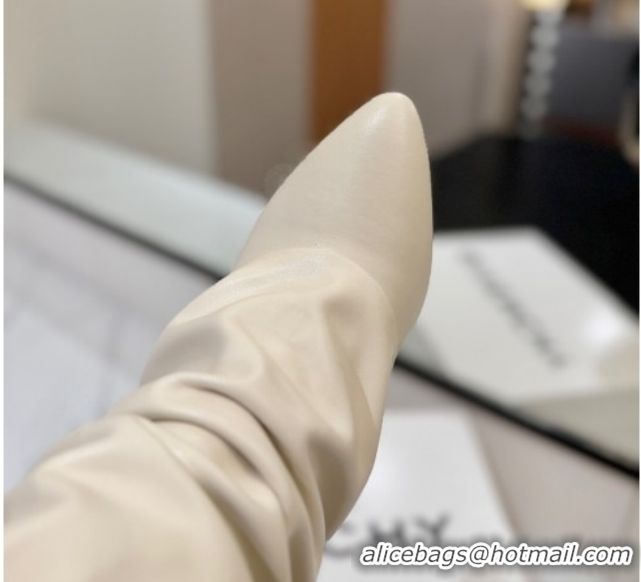 Good Looking Givenchy Shark Lock Heel Ankle Boots 10.5cm in Calfskin Leather Pale Beige 1210031 2026
