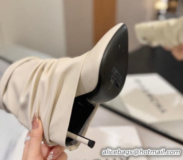 Good Looking Givenchy Shark Lock Heel Ankle Boots 10.5cm in Calfskin Leather Pale Beige 1210031 2026