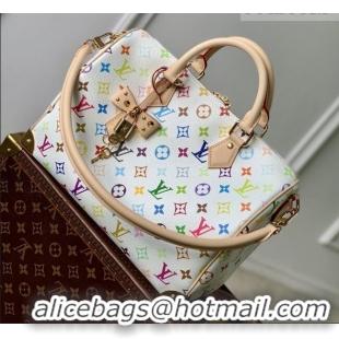 Promotional Louis Vuitton LV x TM Speedy Soft 30 Bag in Multicolor/White Canvas M27789 2026