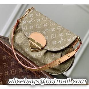 Luxury Discount Louis Vuitton Sunset Bag in Khaki Denim GOTS M27210 2026