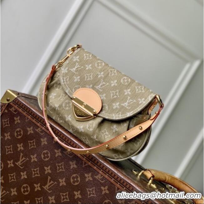 Luxury Discount Louis Vuitton Sunset Bag in Khaki Denim GOTS M27210 2026