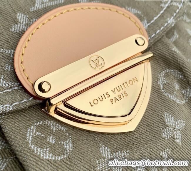 Luxury Discount Louis Vuitton Sunset Bag in Khaki Denim GOTS M27210 2026