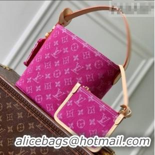 Top Grade Louis Vuitton All In BB Bag in Fuchsia Denim GOTS M27626 2026