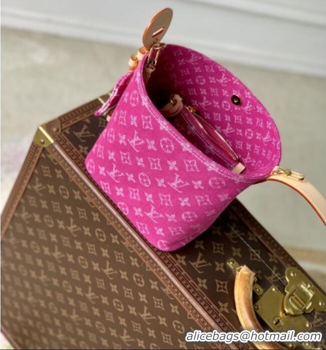 Top Grade Louis Vuitton All In BB Bag in Fuchsia Denim GOTS M27626 2026