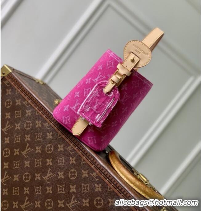Top Grade Louis Vuitton All In BB Bag in Fuchsia Denim GOTS M27626 2026