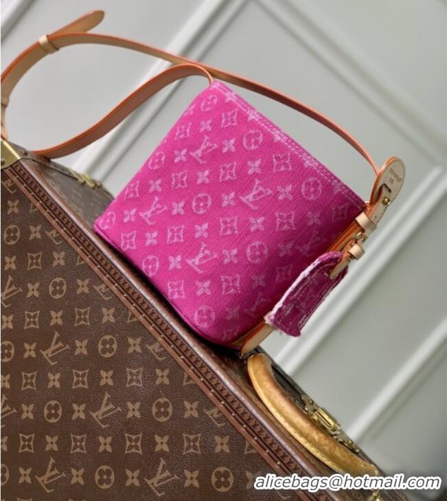 Top Grade Louis Vuitton All In BB Bag in Fuchsia Denim GOTS M27626 2026
