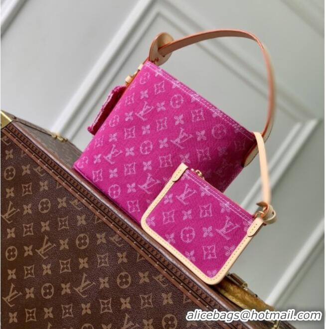 Top Grade Louis Vuitton All In BB Bag in Fuchsia Denim GOTS M27626 2026