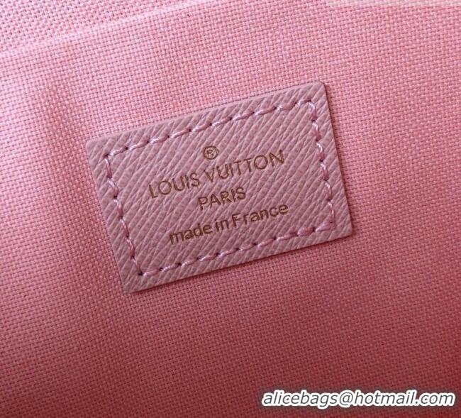 Good Taste Louis Vuitton Pochette Félicie Bag in Damier Azur Canvas N63106 White 2026