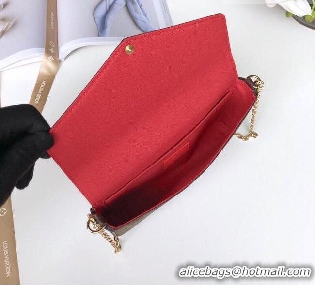 Best Product Louis Vuitton Pochette Félicie Bag in Damier Ebene Canvas N63032 Brown 2026