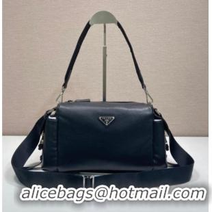 Shop Discount Prada Explore Leather Shoulder bag 2VH206 Black 2026