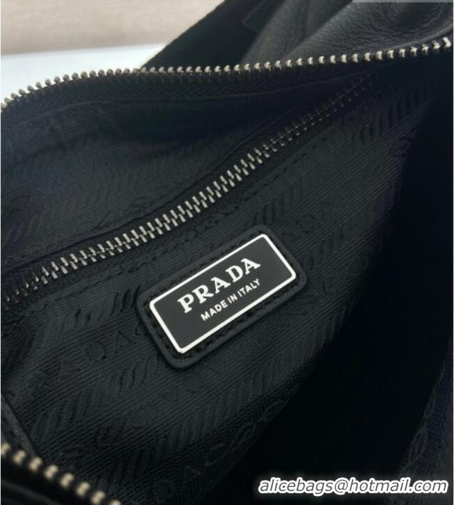 Shop Discount Prada Explore Leather Shoulder bag 2VH206 Black 2026