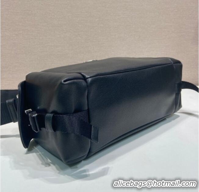 Shop Discount Prada Explore Leather Shoulder bag 2VH206 Black 2026