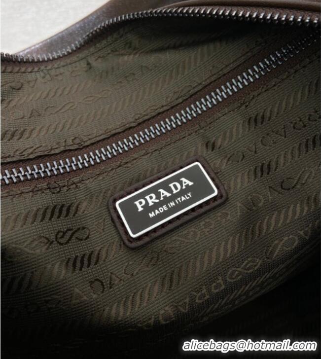 Famous Brand Prada Men's Explore Calf Leather bag 2VH204 Coffee Brown 2026