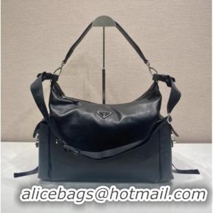 Well Crafted Prada Men's Explore Calf leather bag 2VH204 Black 2026