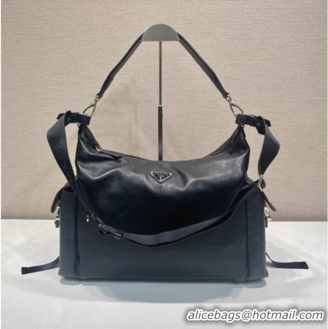 Well Crafted Prada Men's Explore Calf leather bag 2VH204 Black 2026