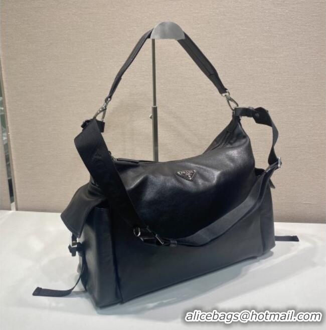 Well Crafted Prada Men's Explore Calf leather bag 2VH204 Black 2026