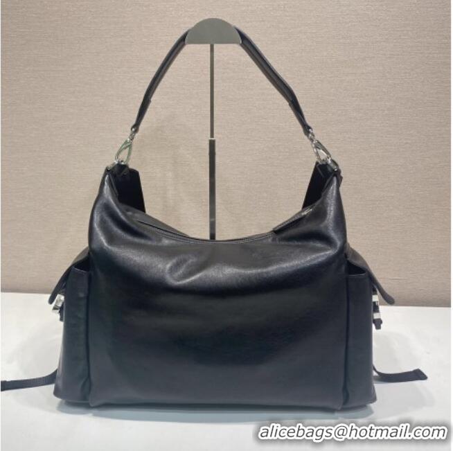 Well Crafted Prada Men's Explore Calf leather bag 2VH204 Black 2026