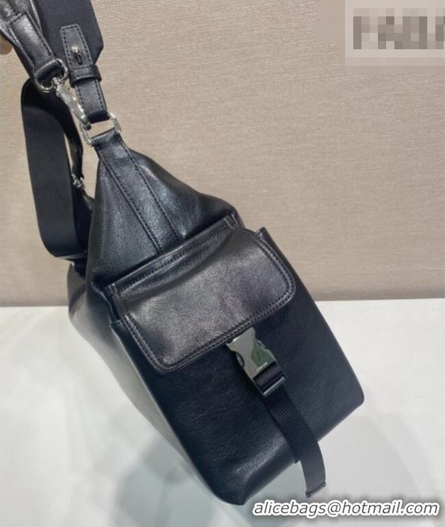 Well Crafted Prada Men's Explore Calf leather bag 2VH204 Black 2026