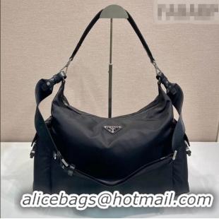 Well Crafted Prada Men's Explore Re-Nylon and leather bag 2VH204 Black 2025