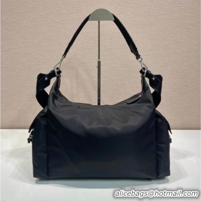 Well Crafted Prada Men's Explore Re-Nylon and leather bag 2VH204 Black 2025