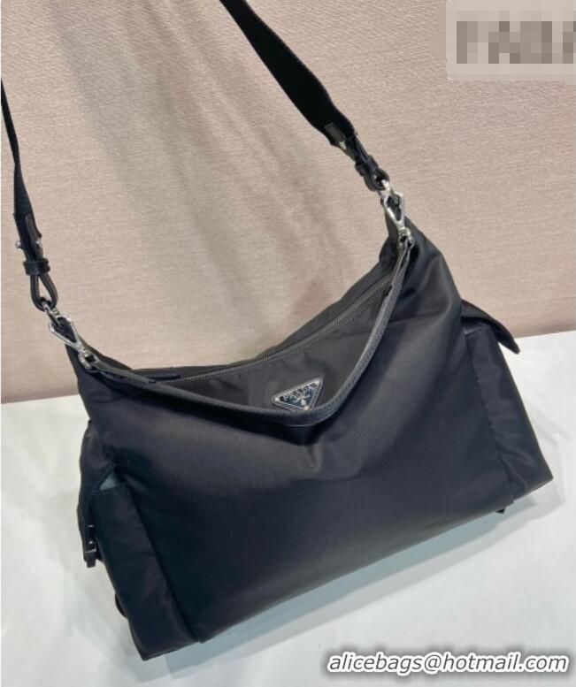 Well Crafted Prada Men's Explore Re-Nylon and leather bag 2VH204 Black 2025