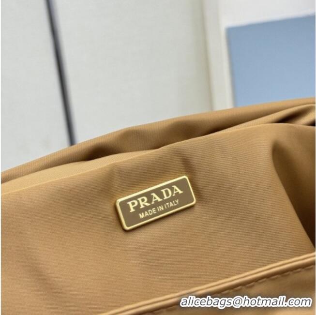 Promotional Prada Explore large Re-Nylon shoulder bag with flap 1BD391 Cork 2026