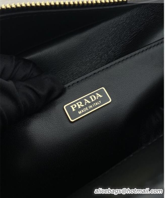 Modern Classic Prada Explore large nappa leather shoulder bag with flap 1BD391 Black 2026