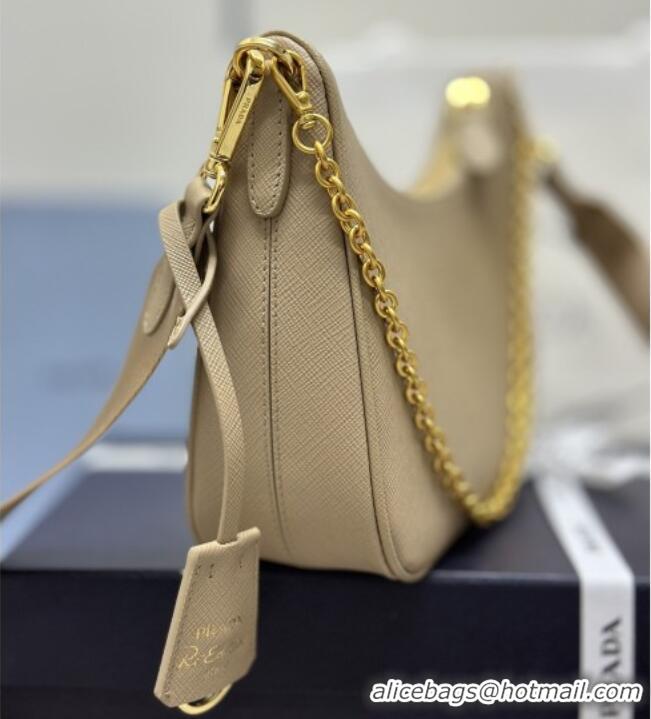 Best Quality Prada Re-Edition 2005 Saffiano leather bag 1BH204 Apricot 2026