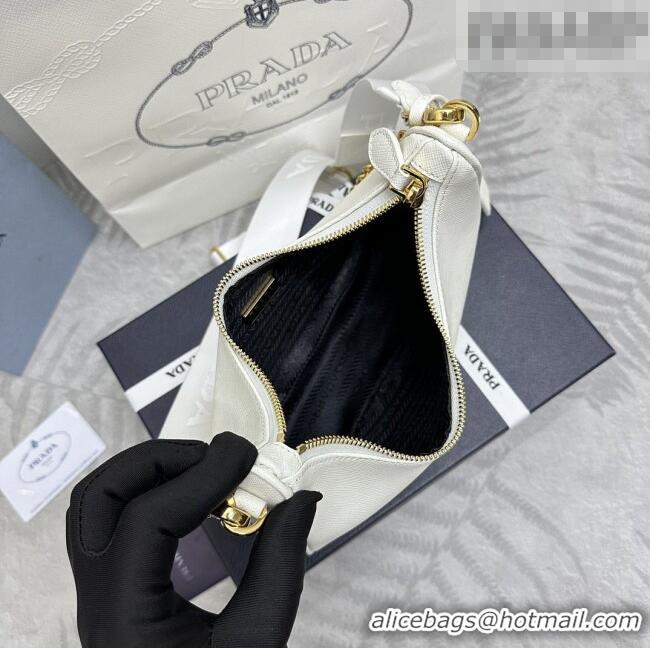 Traditional Specials Prada Re-Edition 2005 Saffiano leather bag 1BH204 White 2026