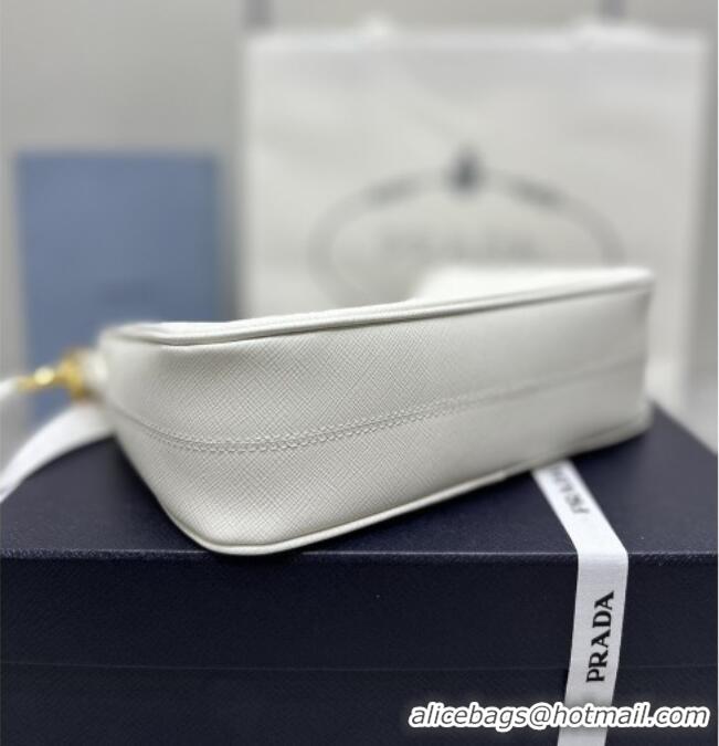 Traditional Specials Prada Re-Edition 2005 Saffiano leather bag 1BH204 White 2026