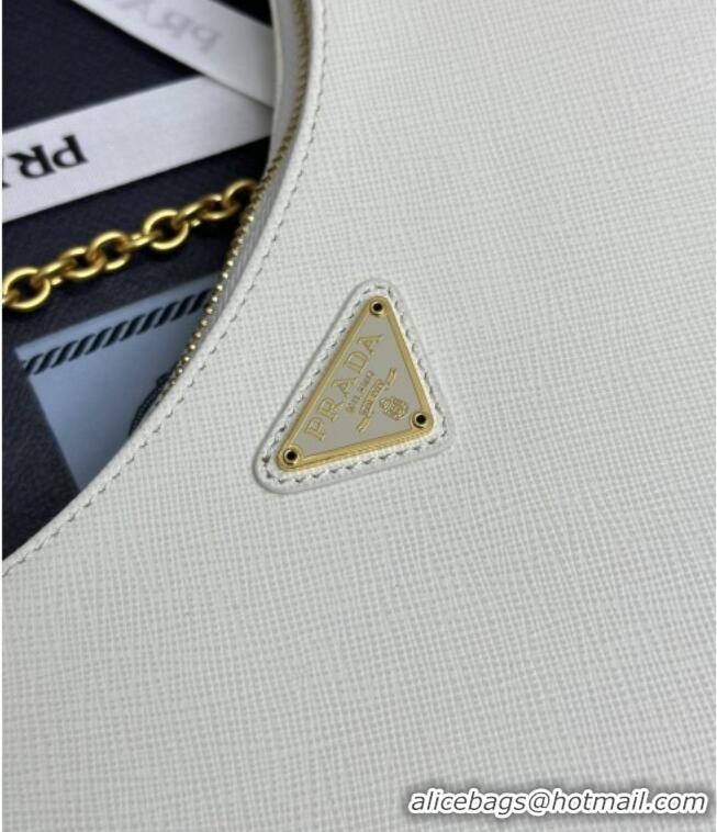 Traditional Specials Prada Re-Edition 2005 Saffiano leather bag 1BH204 White 2026