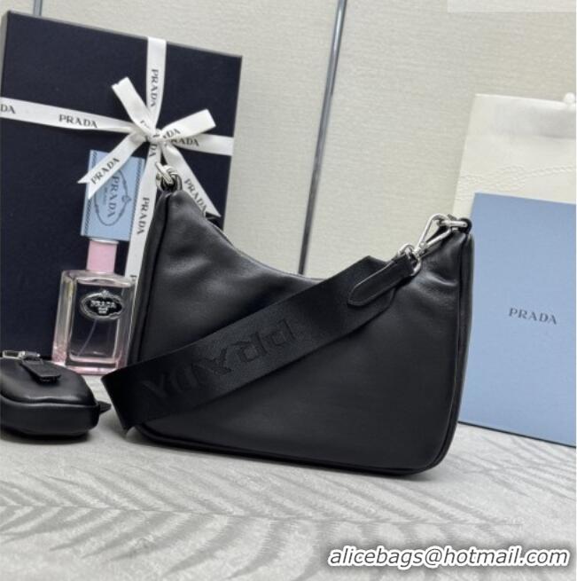 Good Taste Prada Re-Edition 2005 Nappa leather bag 1BH204 Black 2026