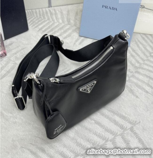 Good Taste Prada Re-Edition 2005 Nappa leather bag 1BH204 Black 2026