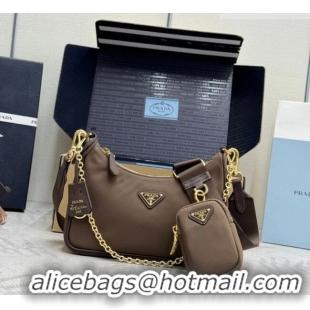 Buy Discount Prada Re-Edition 2005 Re-Nylon Bag 1BH204 Burnt Brown 2026