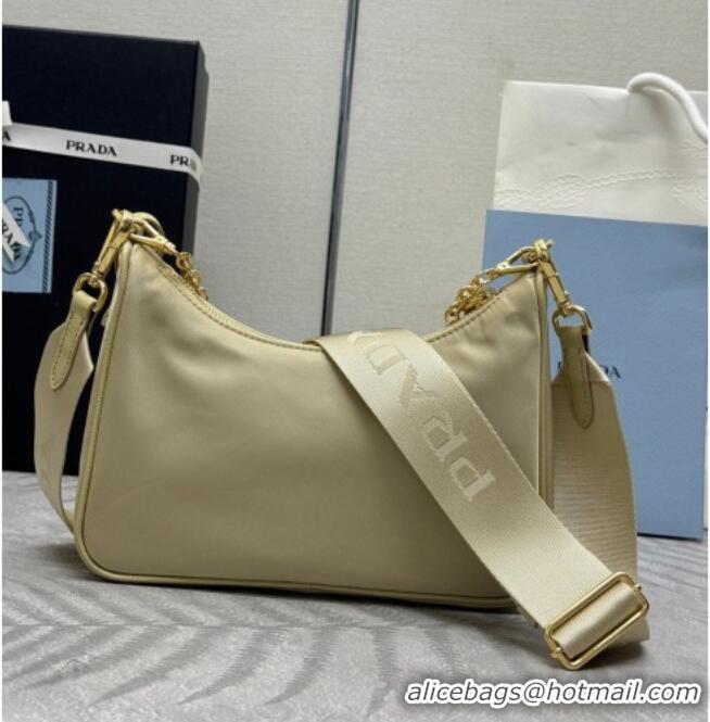 Best Product Prada Re-Edition 2005 Re-Nylon Bag 1BH204 Sand/Gold 2026