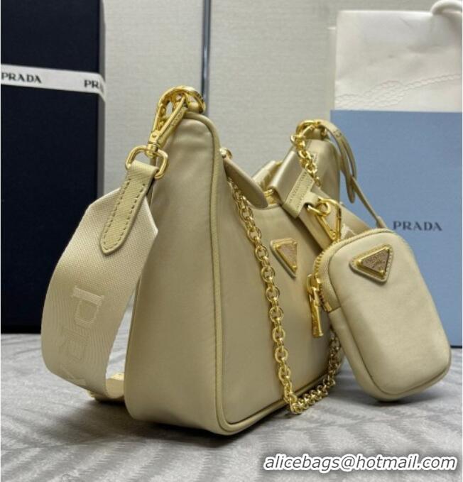 Best Product Prada Re-Edition 2005 Re-Nylon Bag 1BH204 Sand/Gold 2026