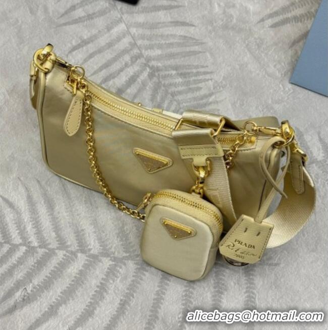 Best Product Prada Re-Edition 2005 Re-Nylon Bag 1BH204 Sand/Gold 2026